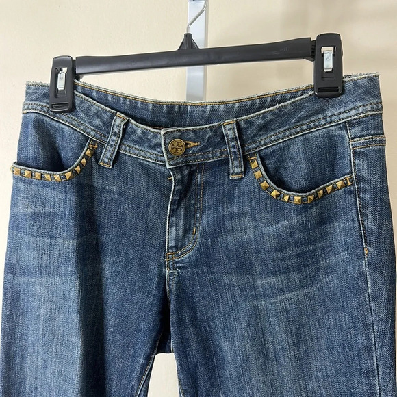 Vintage Tory Burch Studded Jeans size 27 - Picture 2 of 9